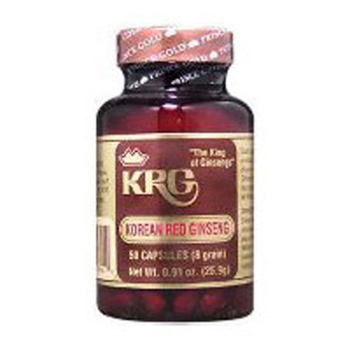 Prince Of Peace Korean Red Ginseng 500mg for Men During Stressful WorkoutsBoosts Energy and Focus50 CapsulesHigh Energy