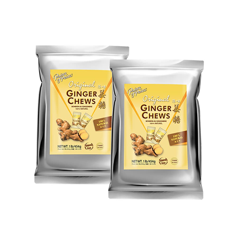 Prince Of Peace Original Ginger Chews, 1 lb. – Candied Ginger – Natural Candy – Perfect Snack for moms and kids on the