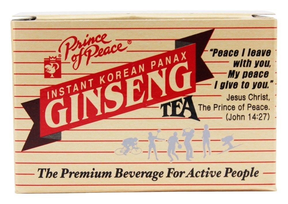 Korean Ginseng Instant Tea - Prince Of Peace - Immunity Boost for Adults - Busy Professionals - Convenient at Home or O