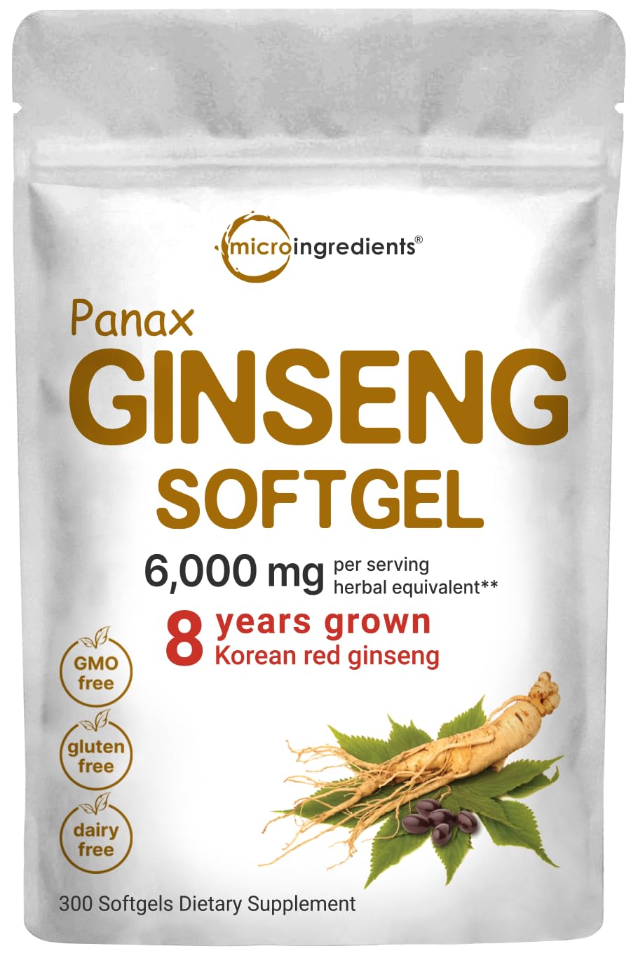 Micro Ingredients High Potency Red Panax Ginseng Supplement for Energy & Immune Health
| Micro Ingredients Non-GMO Red