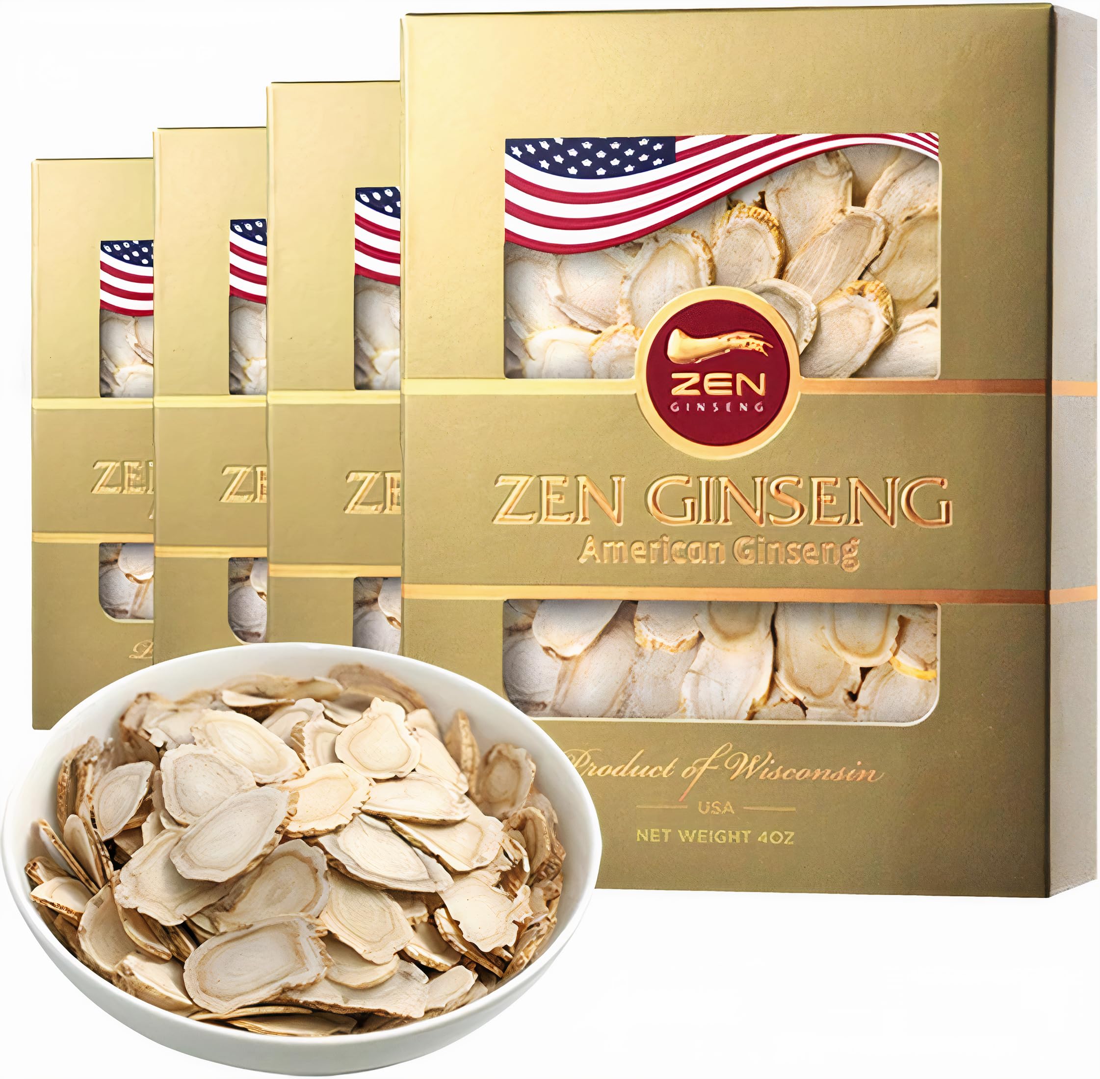 American Wisconsin Ginseng Slices for Improved Energy & Performance (16 Oz)
American Wisconsin Ginseng Slices for Ment